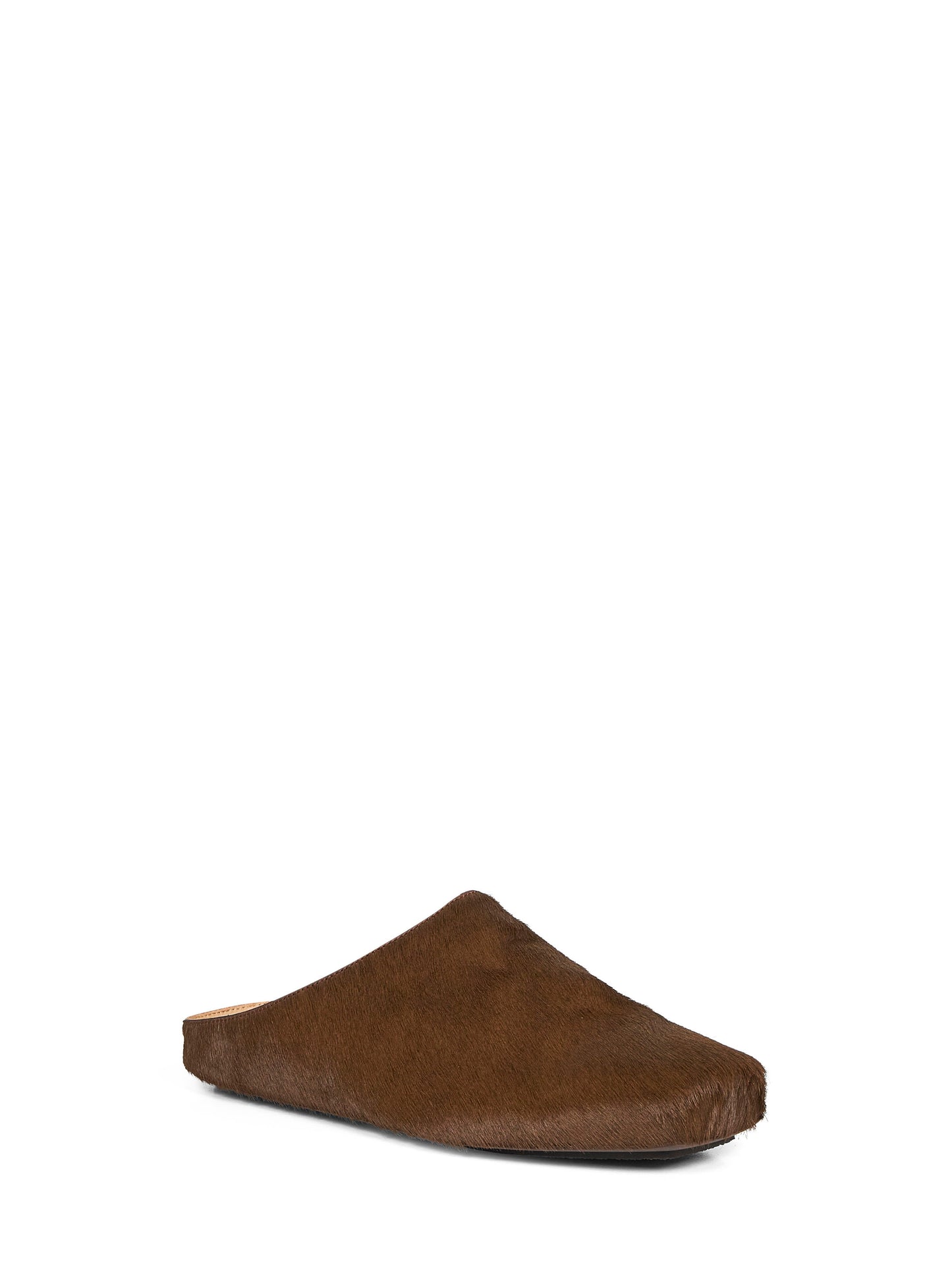 Brown short haircalfskin Ballet Slipper