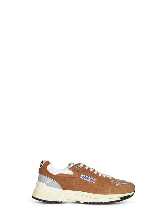 Suede and mesh Hyperway sneakers