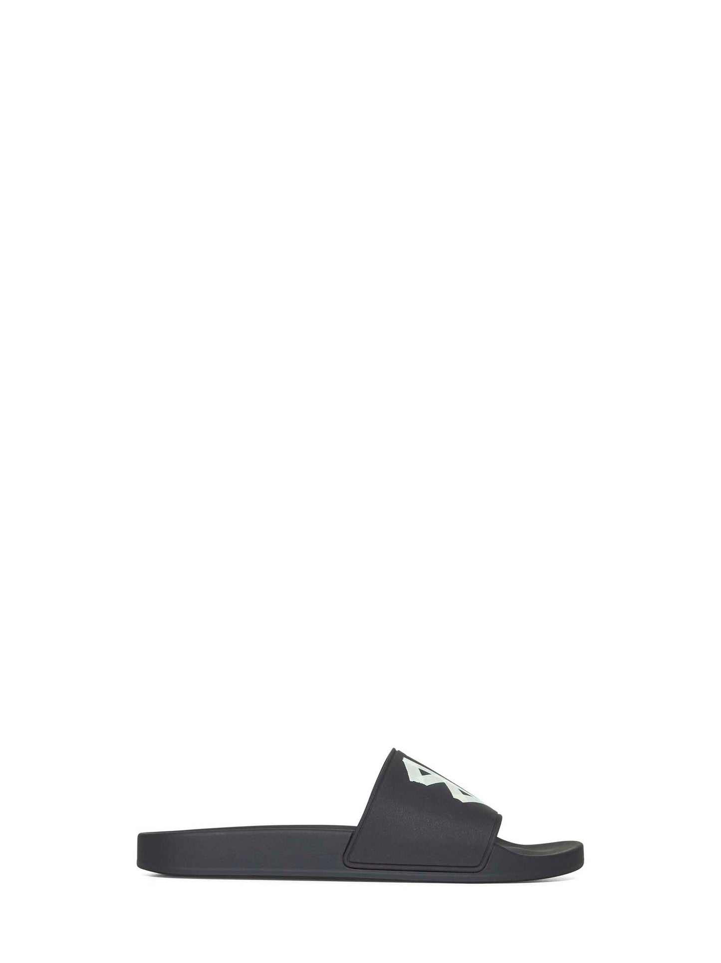 Black rubber Slide Pool sandals