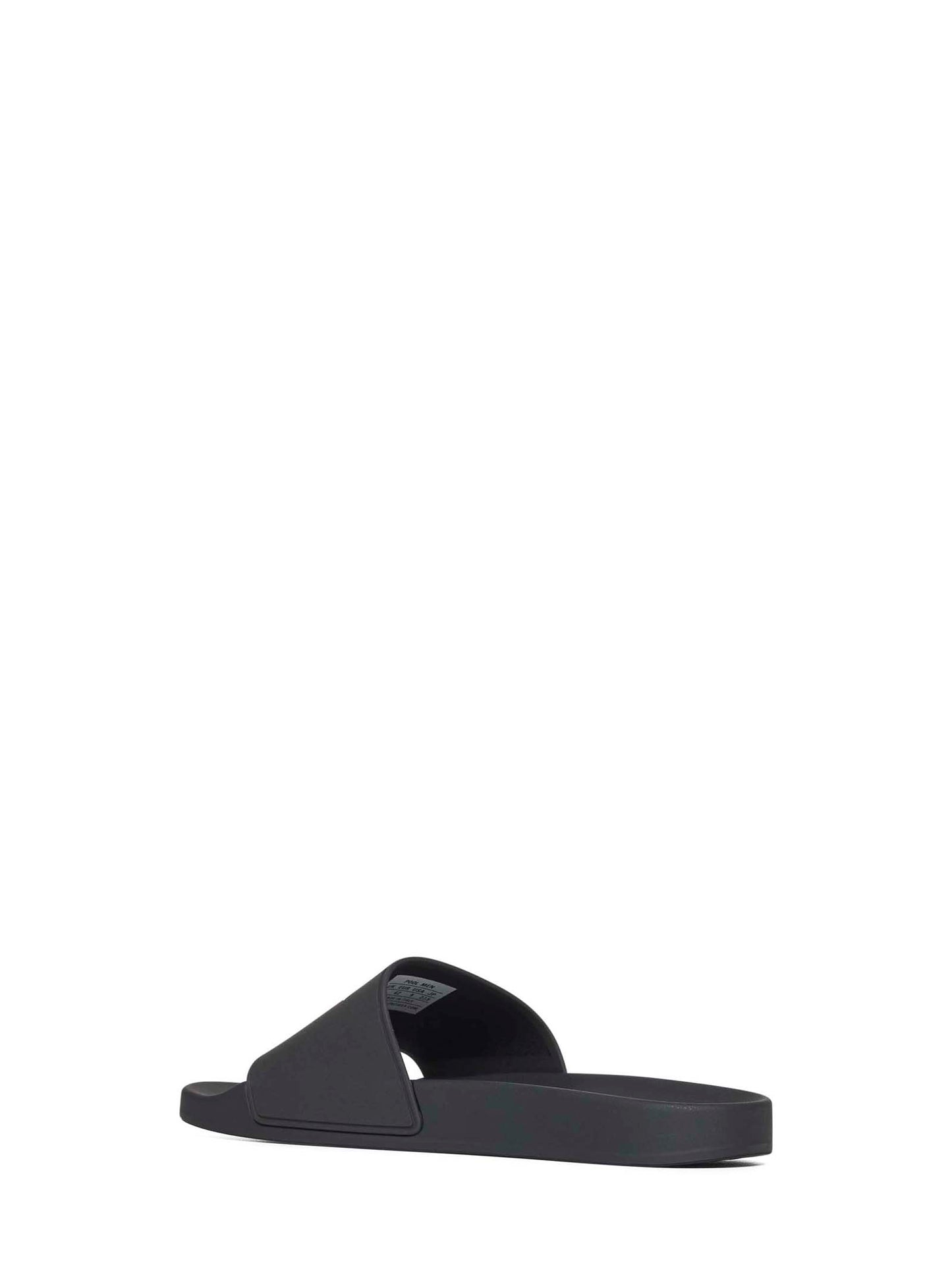 Black rubber Slide Pool sandals