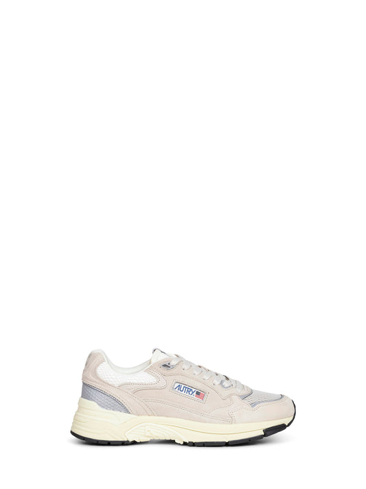 Suede and mesh Hyperway sneakers