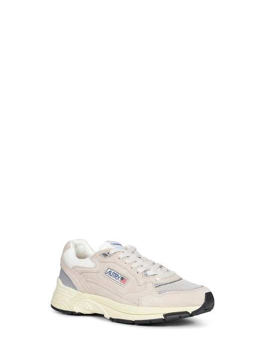 Suede and mesh Hyperway sneakers