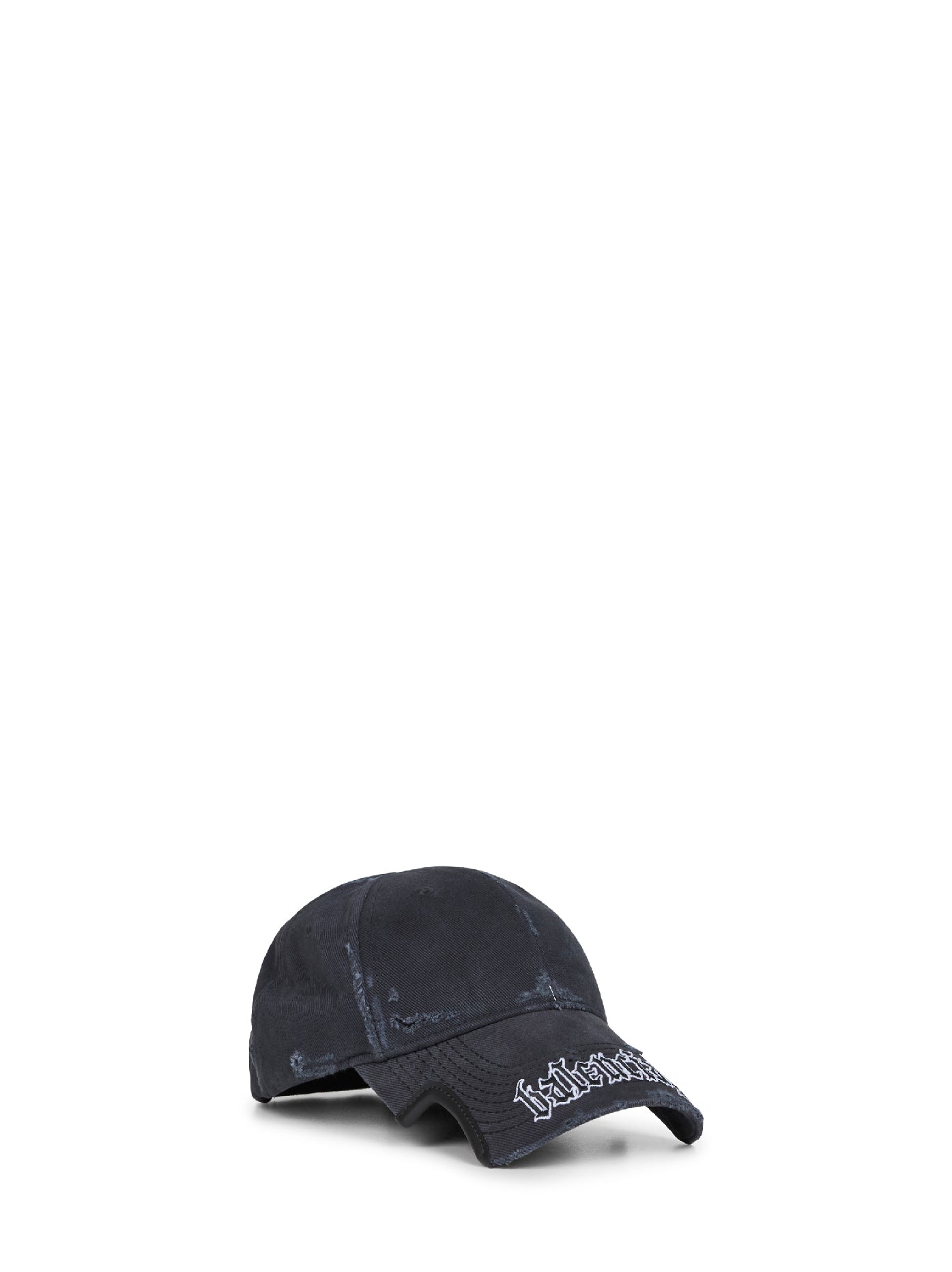 Black drill Blackletter Script cap