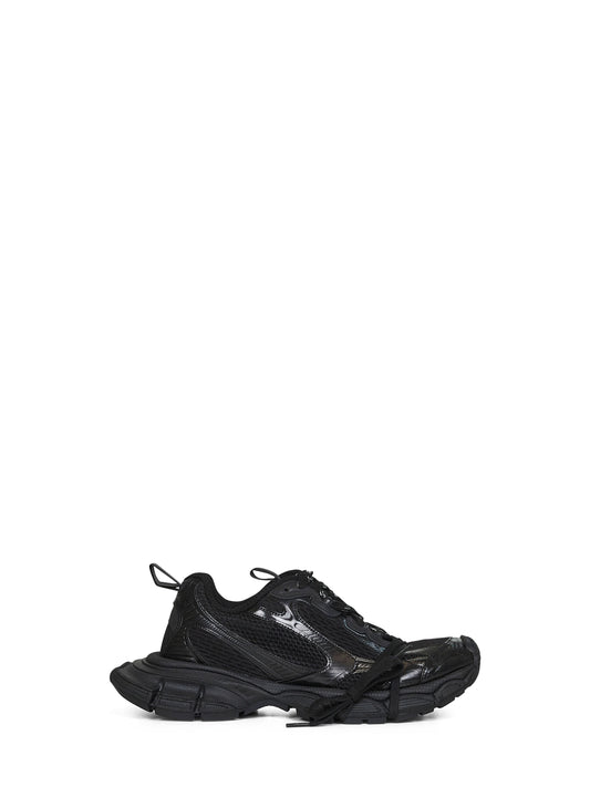 Black mesh and polyurethane 3XL sneakers