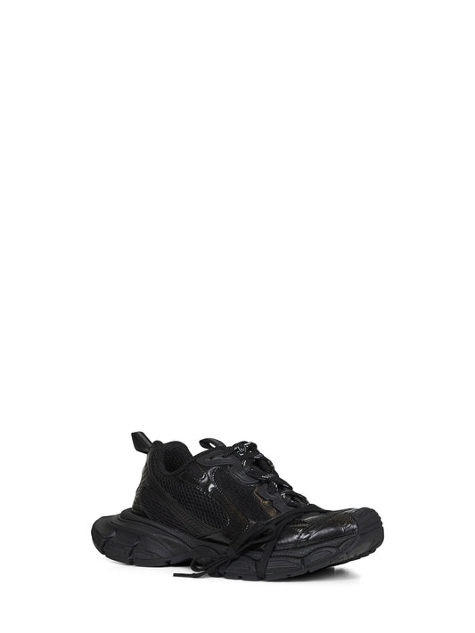 Black mesh and polyurethane 3XL sneakers