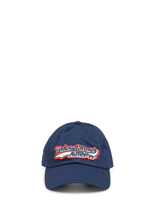 Berretto da baseball Maison Kitsuné blu