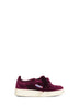 Burgundy velvet Medalist Low sneakers