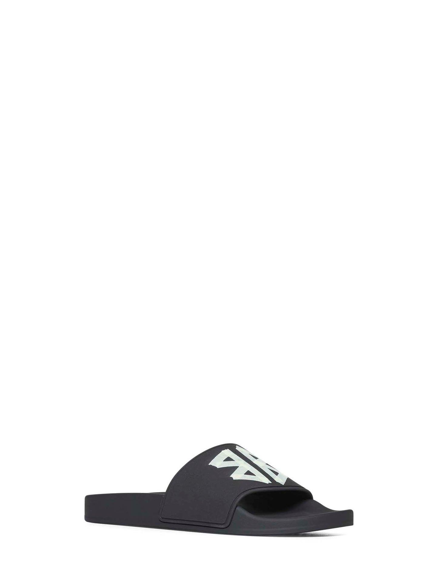 Sandali Slide Pool in gomma nera