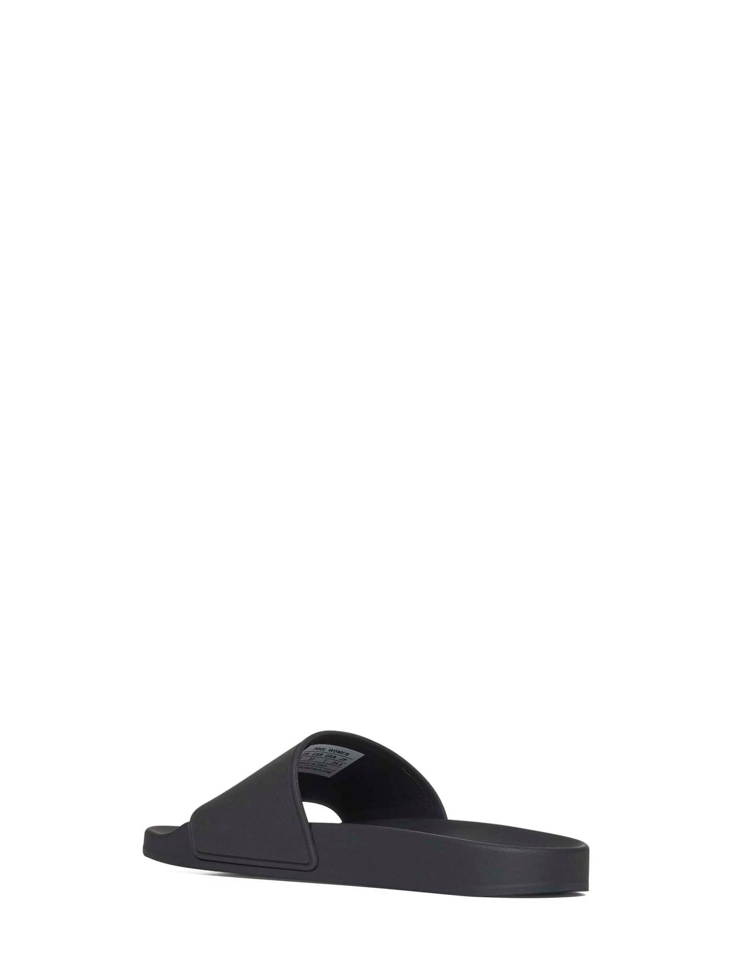 Sandali Slide Pool in gomma nera