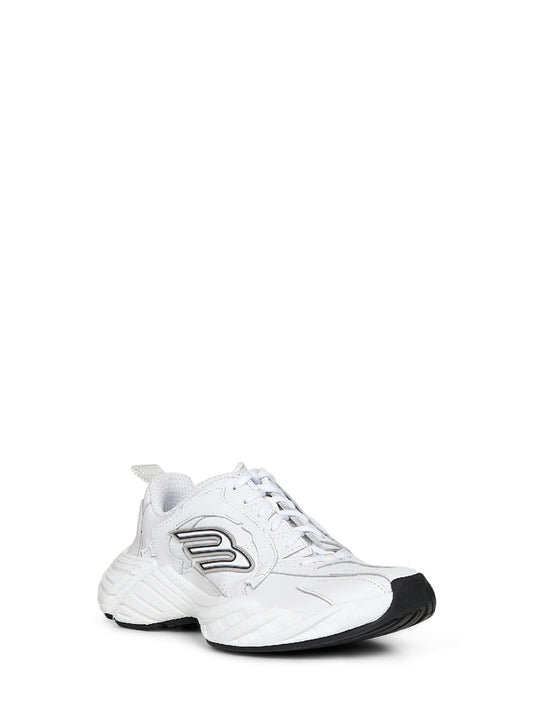 Sneakers Monday Shoe in pelle e poliestere bianco
