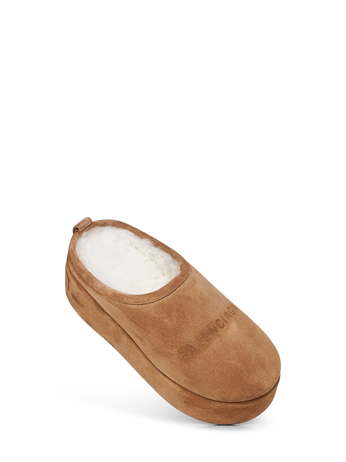 Sabot con zeppa Alaska Soft cammello