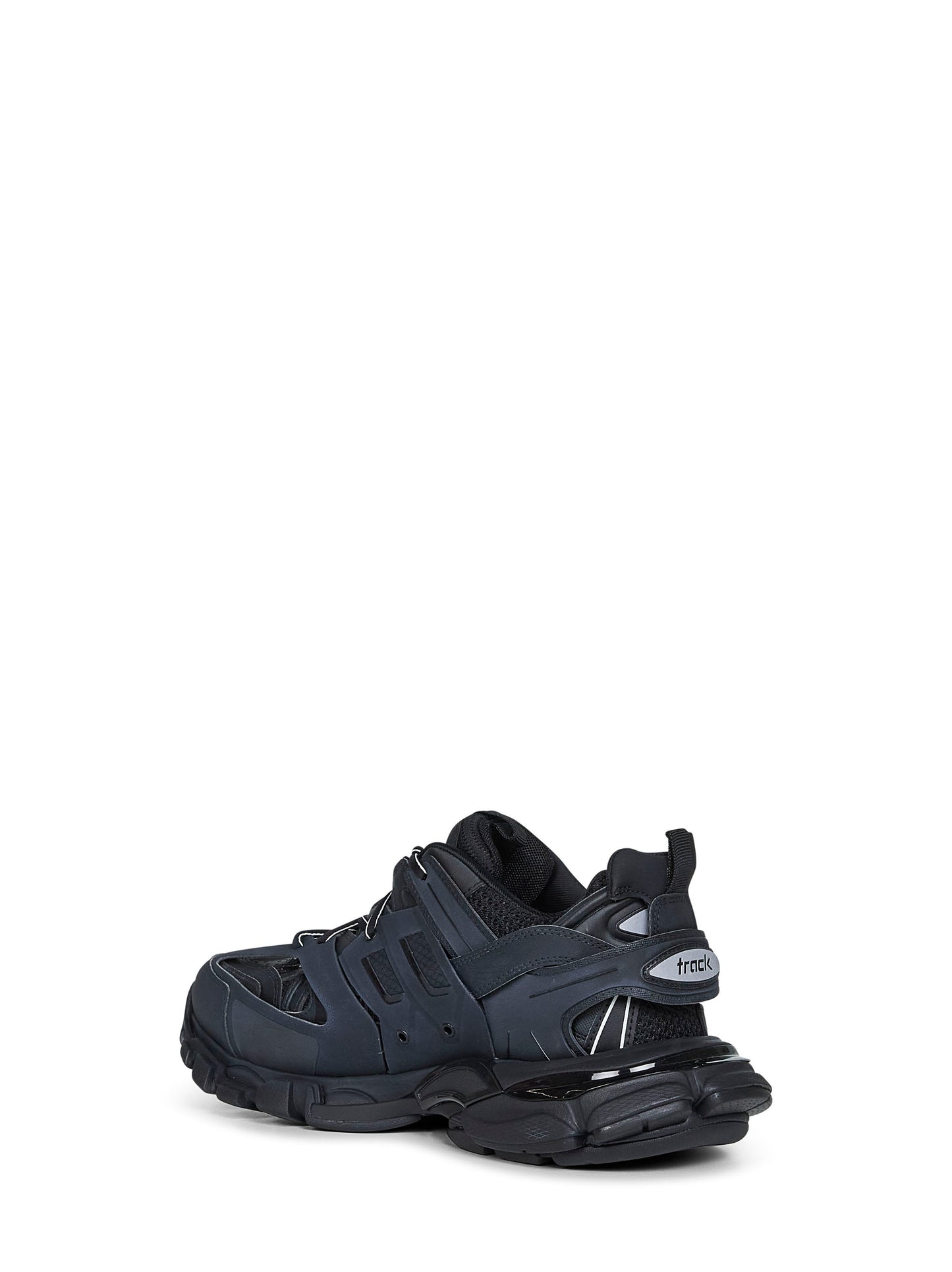 Sneakers Track in mesh e nylon nero
