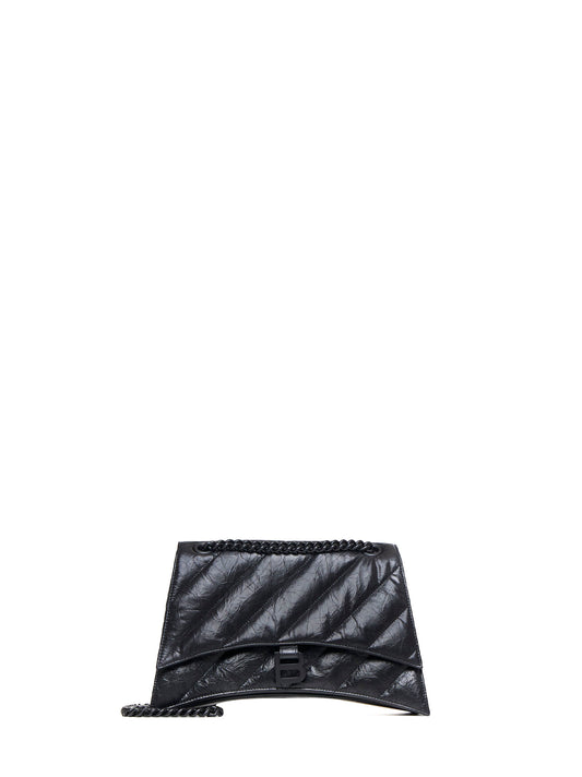 Borsa Crush Chain media in pelle