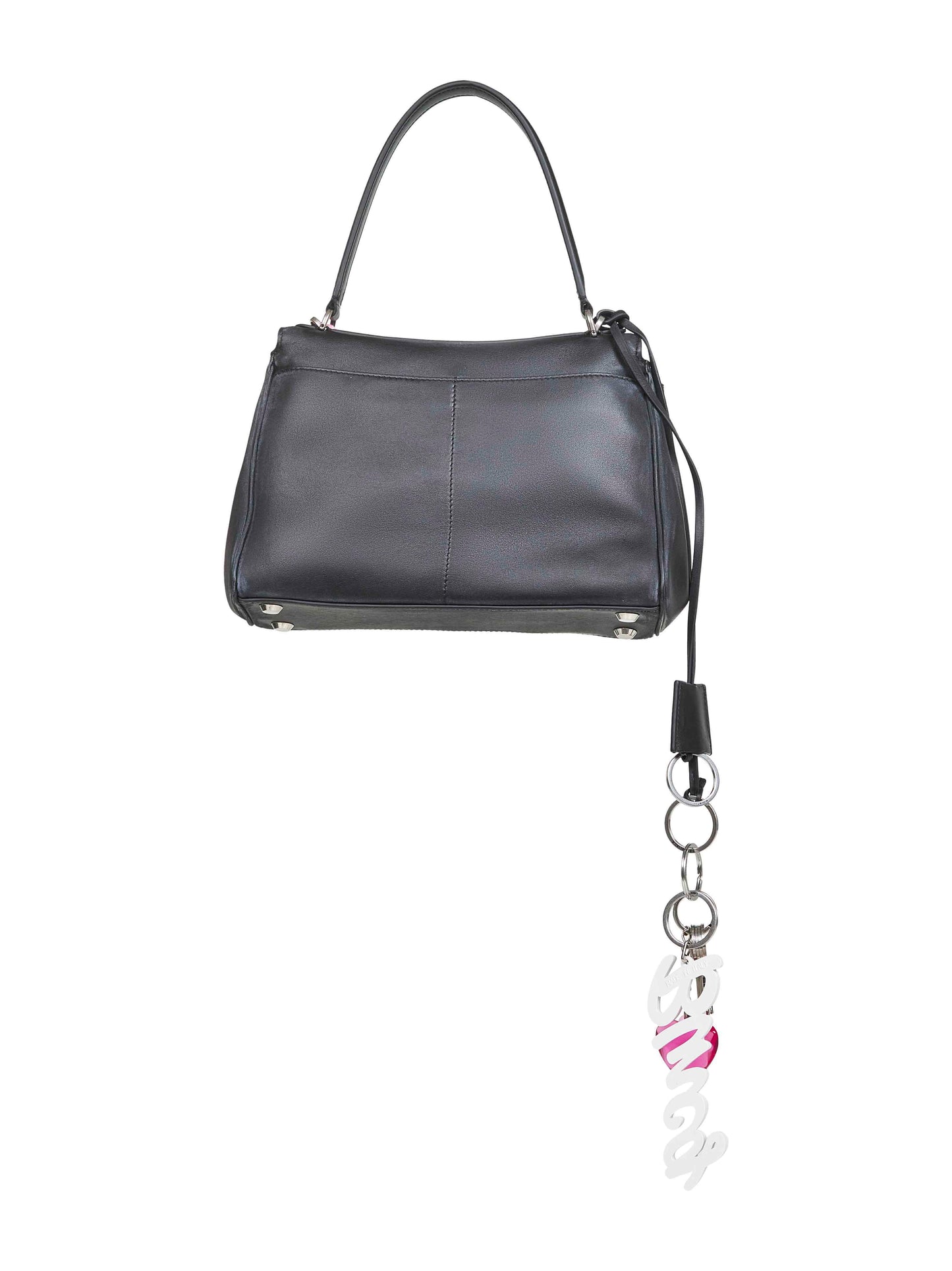 Borsa a mano con charms Rodeo Piccola nera