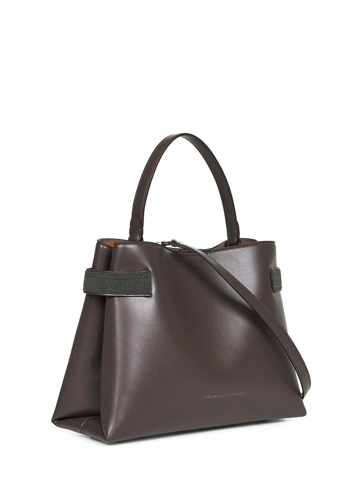 Brown Essence top-handle bag