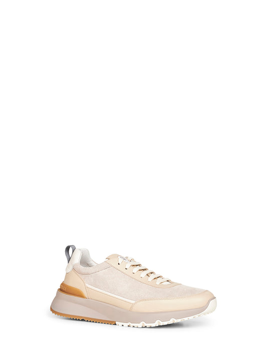 Runners in camoscio lavato beige