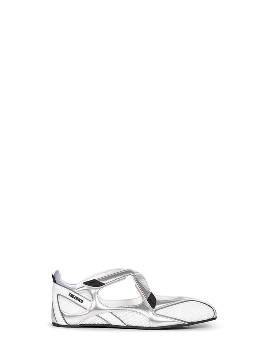Ballerine flat "Floor 01" argento