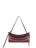 Rouge grenat Le Click East West medium shoulder bag<BR/>