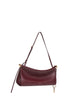 Rouge grenat Le Click East West medium shoulder bag<BR/>