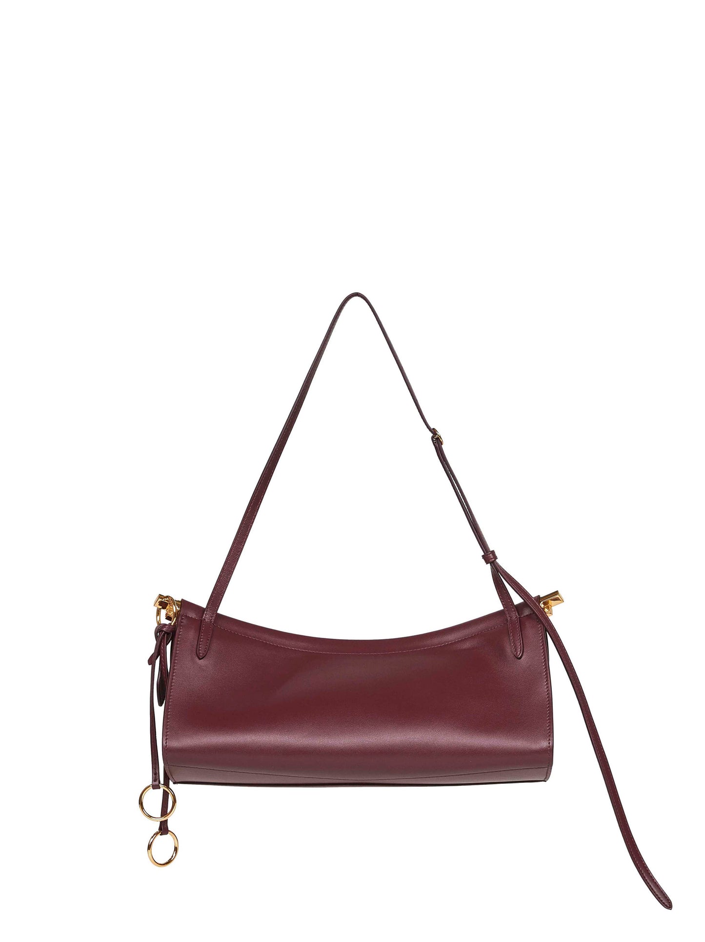 Rouge grenat Le Click East West medium shoulder bag<BR/>