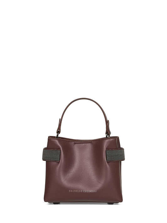 Borsa top-handle Essence piccola bordeaux