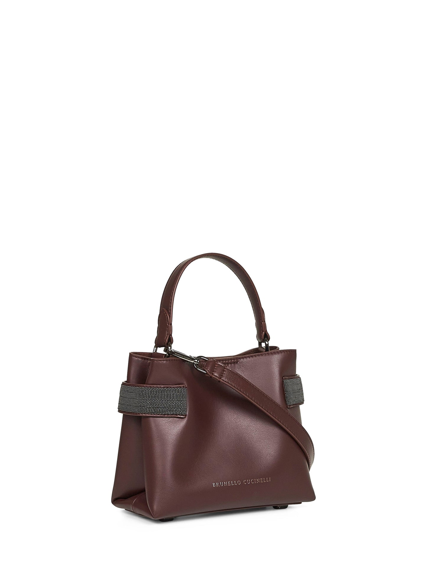 Burgundy Essence small top-handle bag