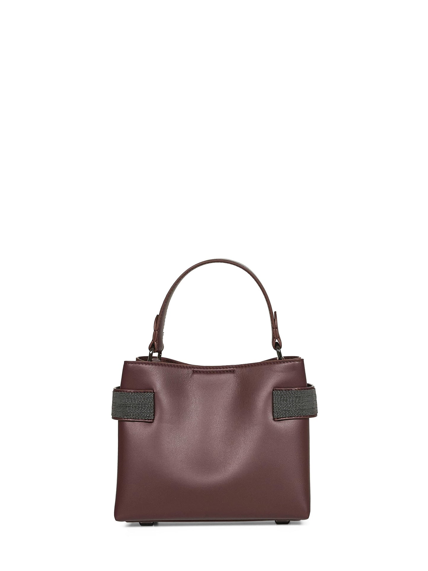 Burgundy Essence small top-handle bag