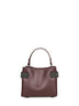 Burgundy Essence small top-handle bag