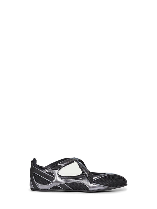Ballerine flat "Floor 01" nere