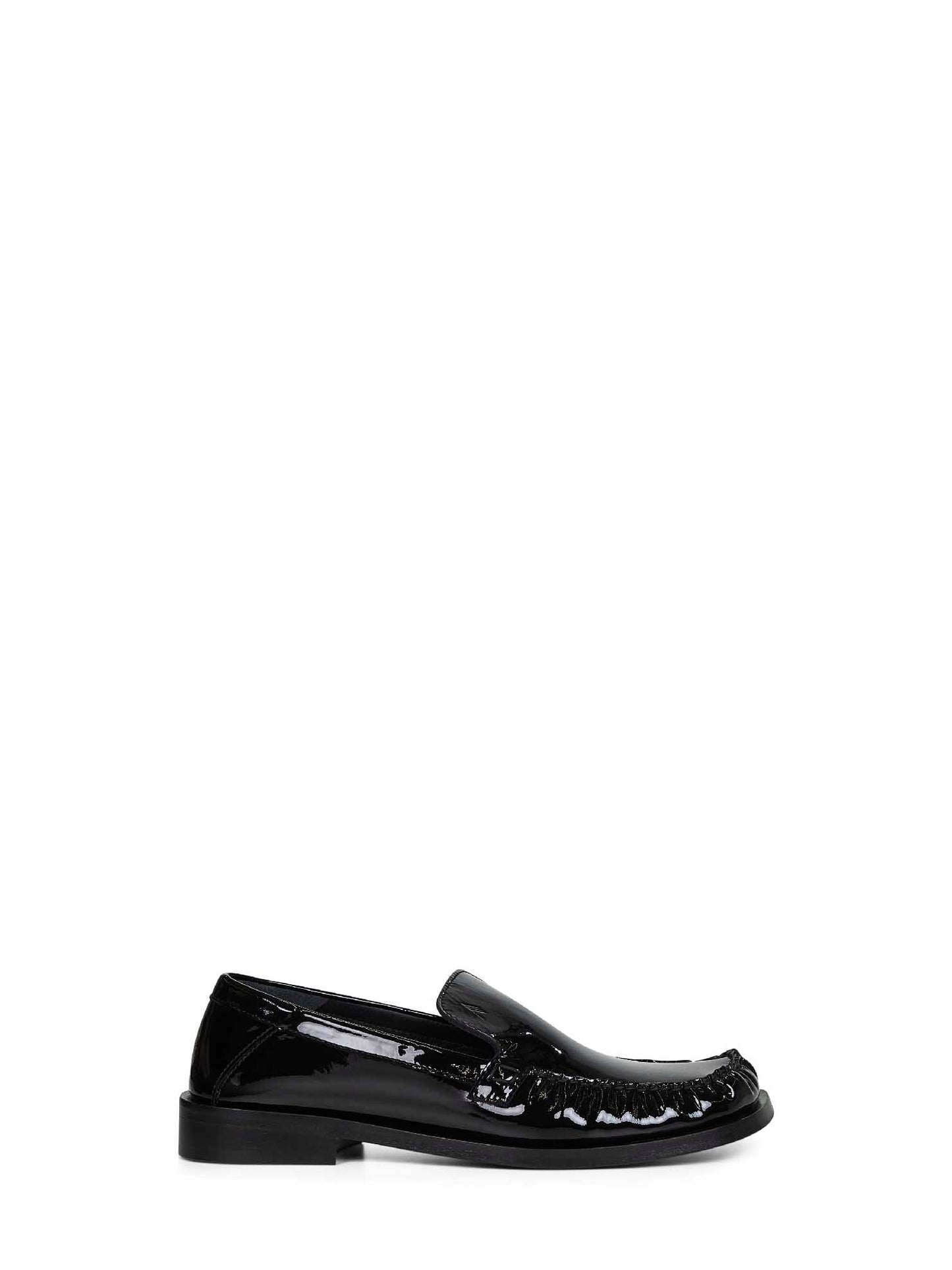 Black patent leather "Charles" loafers
