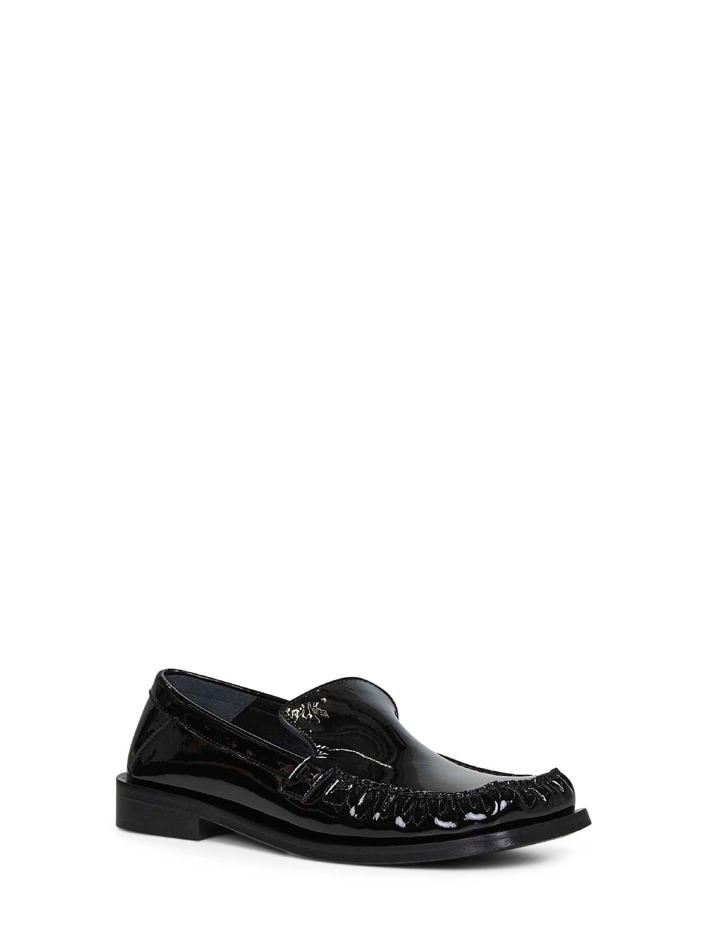 Black patent leather "Charles" loafers