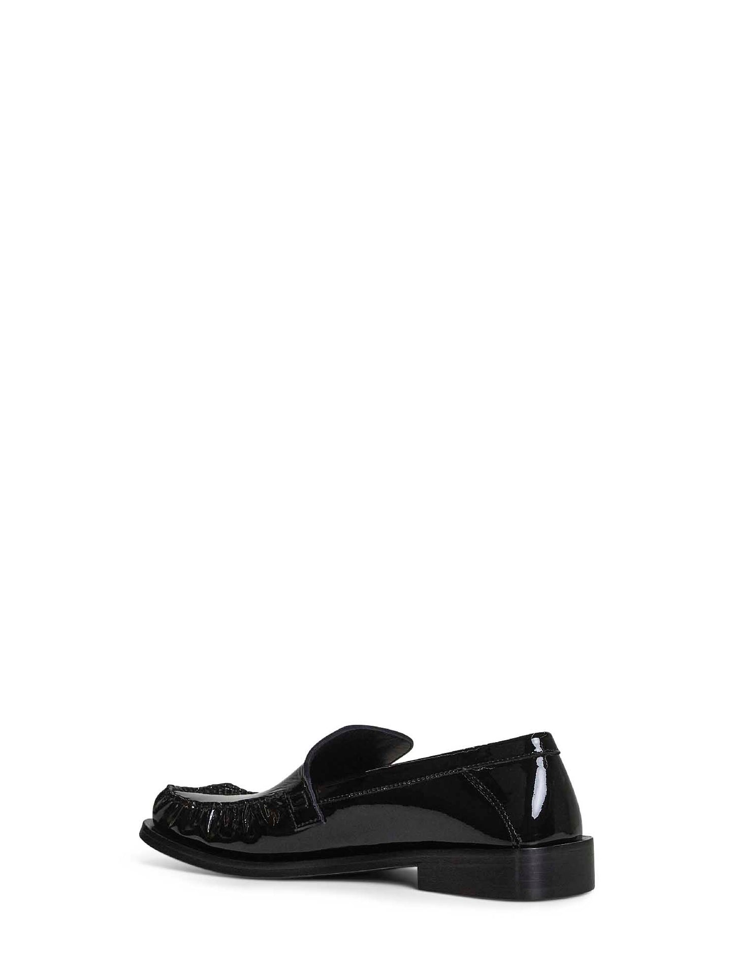 Black patent leather "Charles" loafers