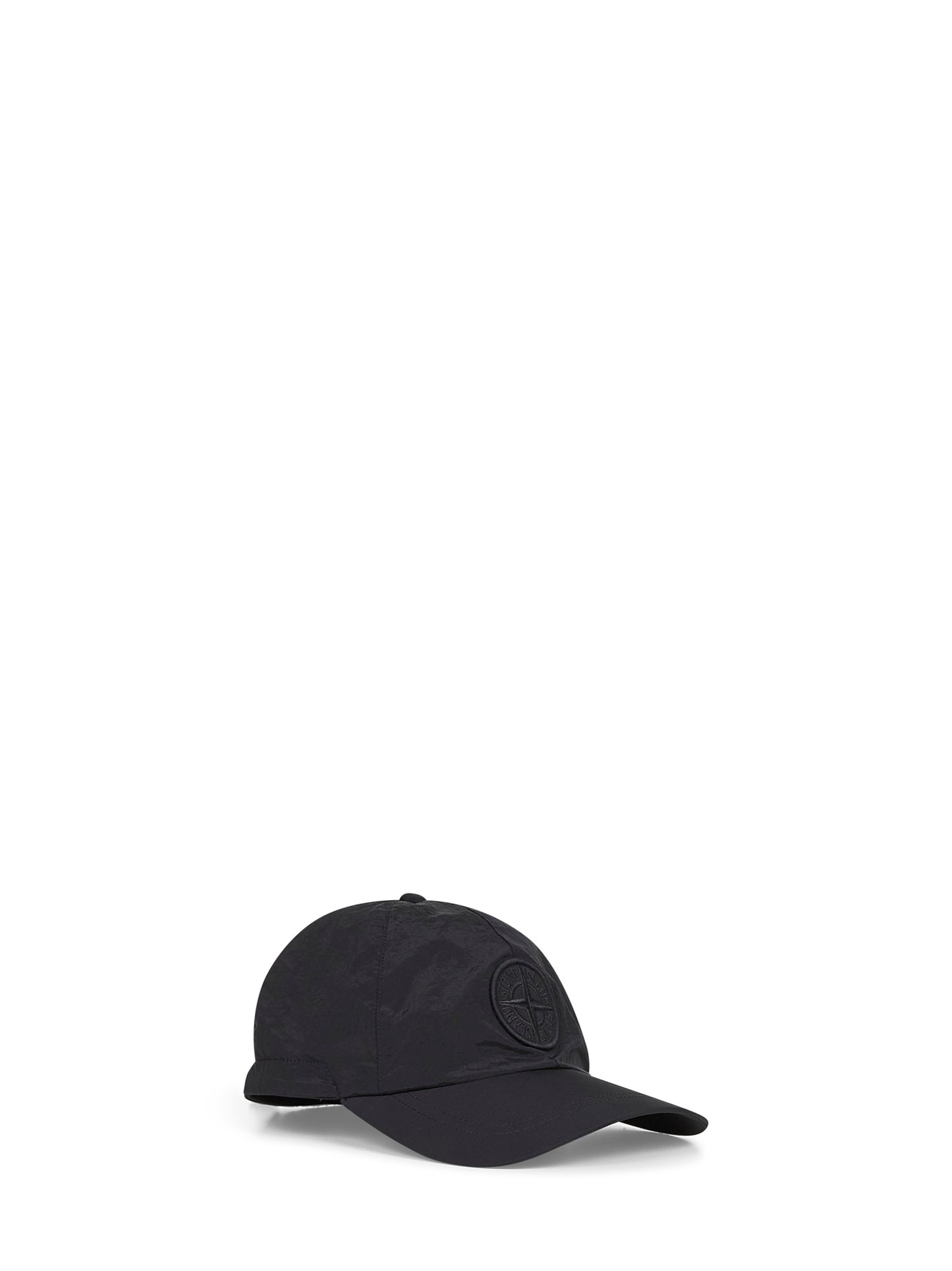 Black nylon baseball cap