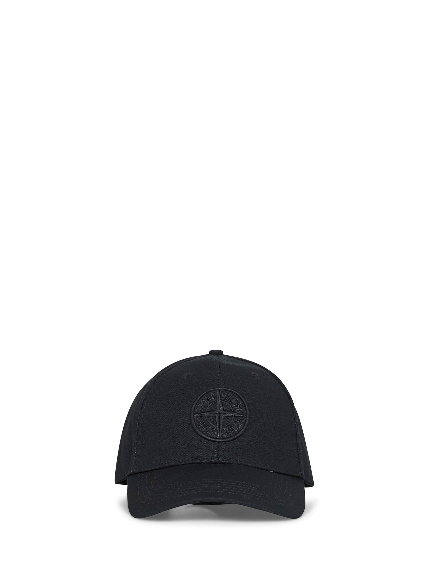 Black cotton rep logo baseball cap