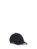 Black cotton rep logo baseball cap