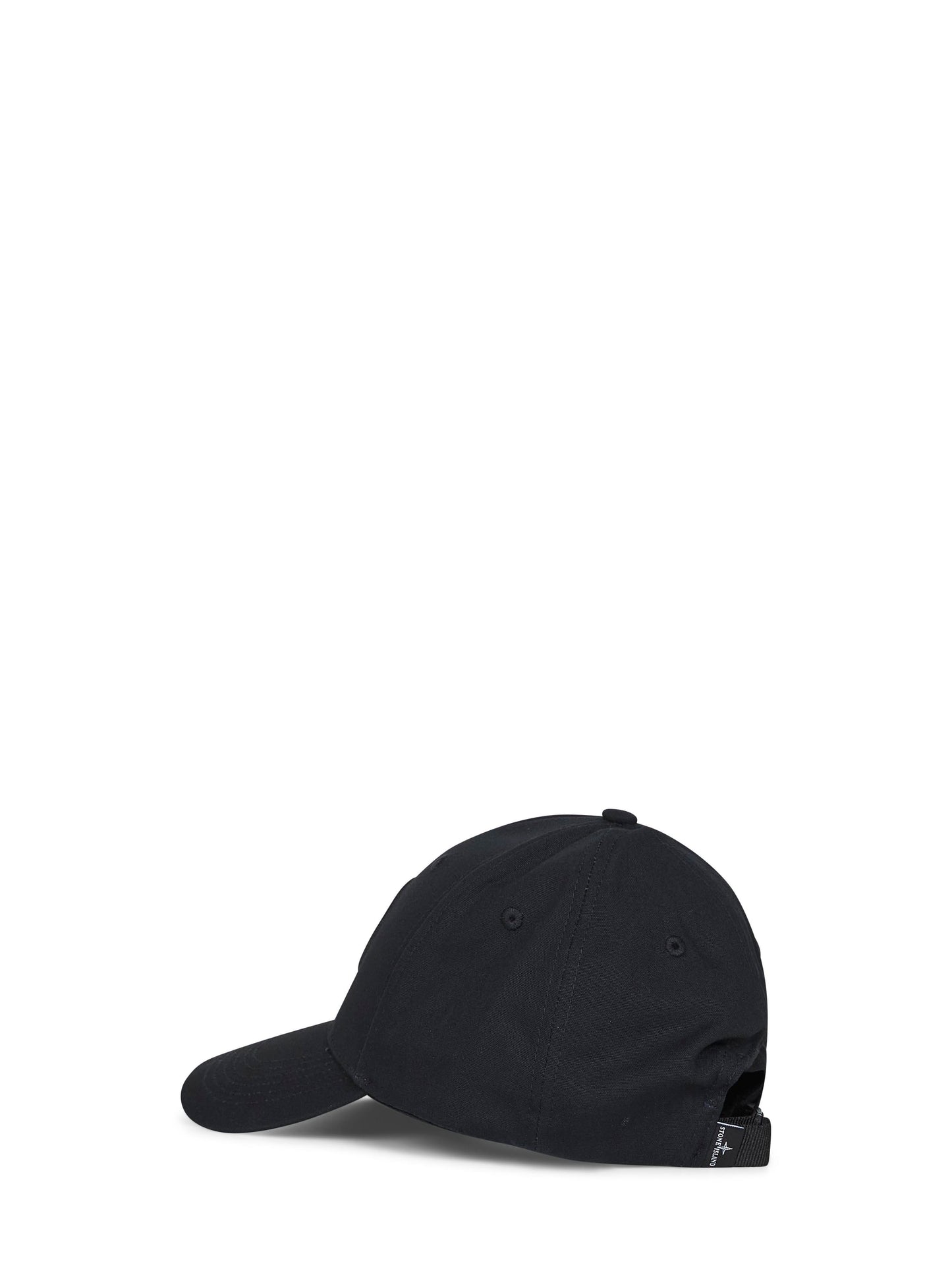 Black cotton rep logo baseball cap