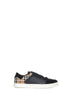 Stevie check canvas and leather sneakers by Burberry