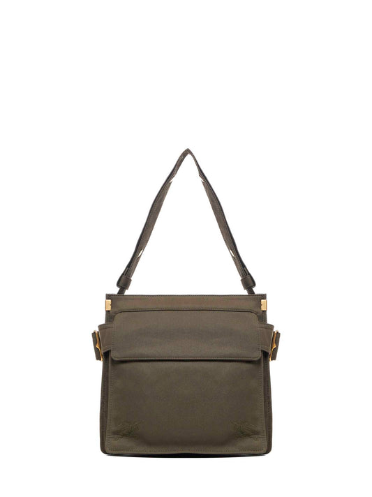 Green Small Trench Tote crossbody bag