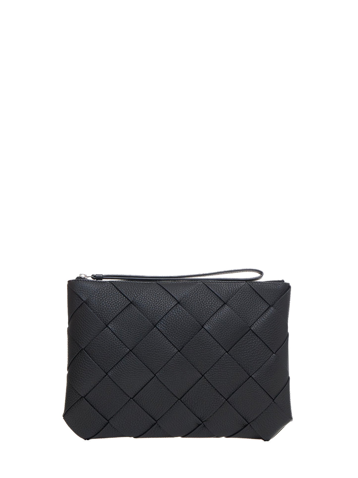 Diago Intreccio leather clutch bag