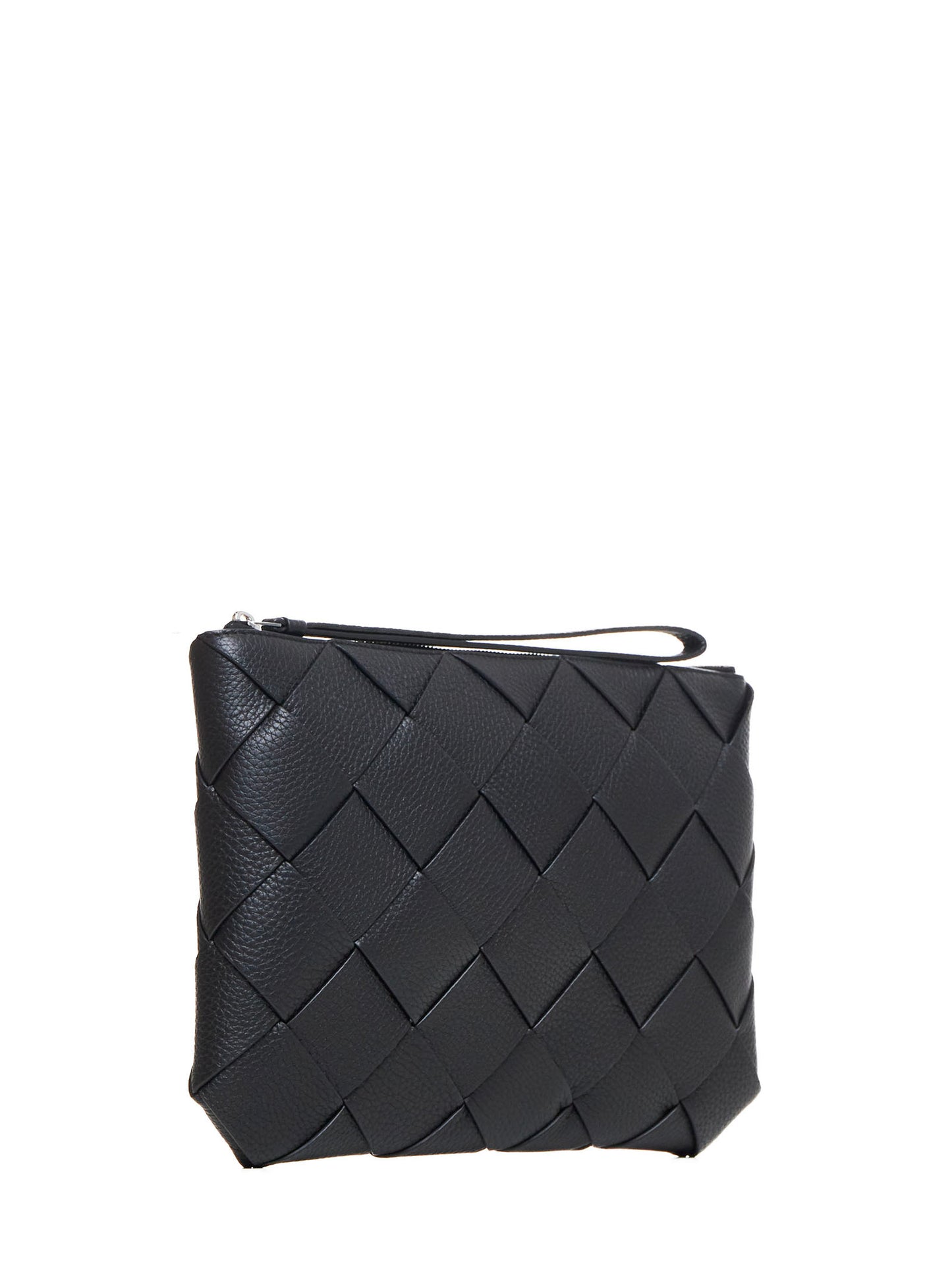 Diago Intreccio leather clutch bag