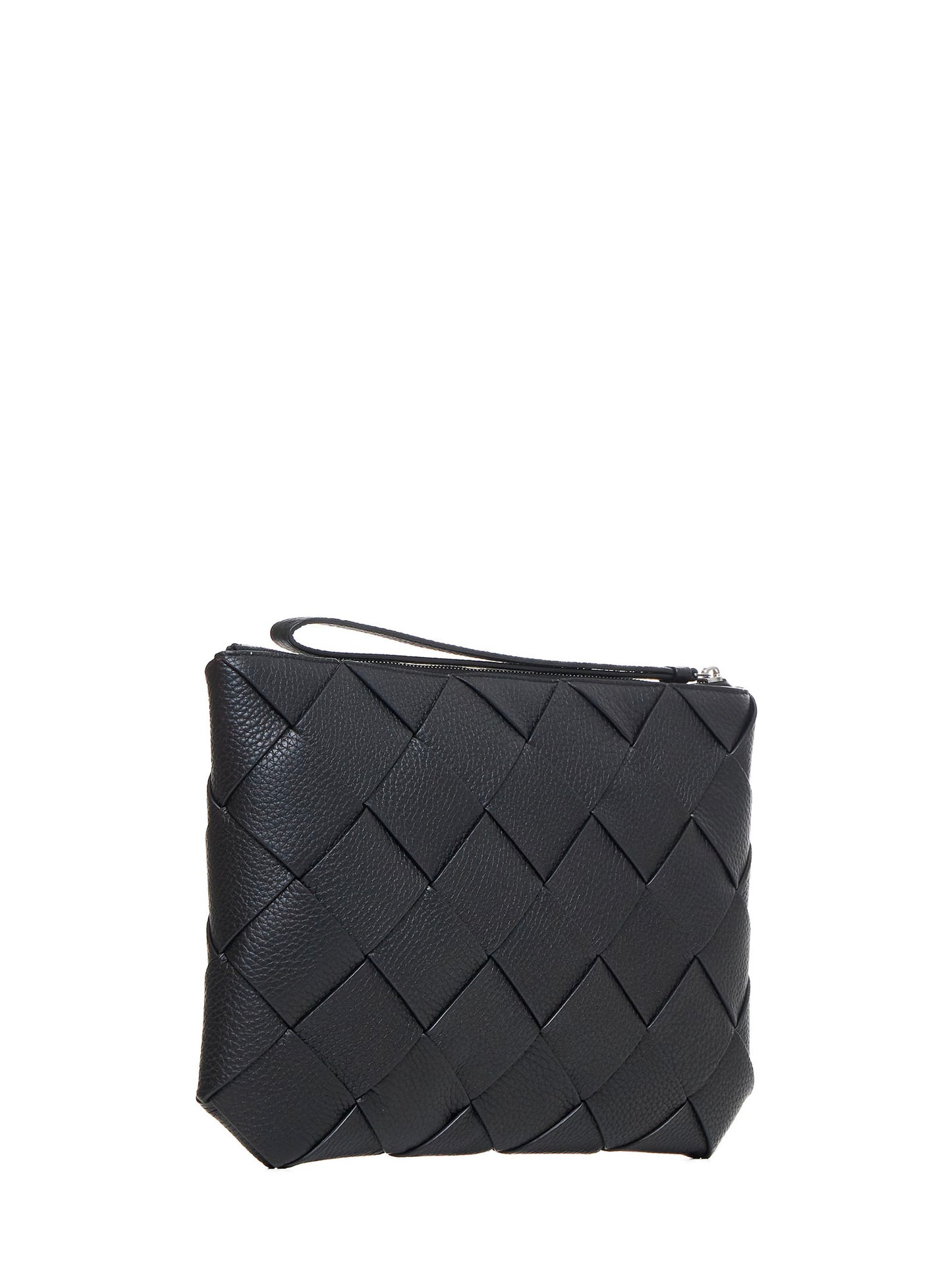 Diago Intreccio leather clutch bag