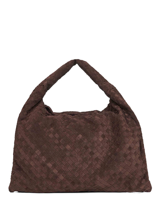 Borsa Hop grande in suede minuscolo Bottega Veneta