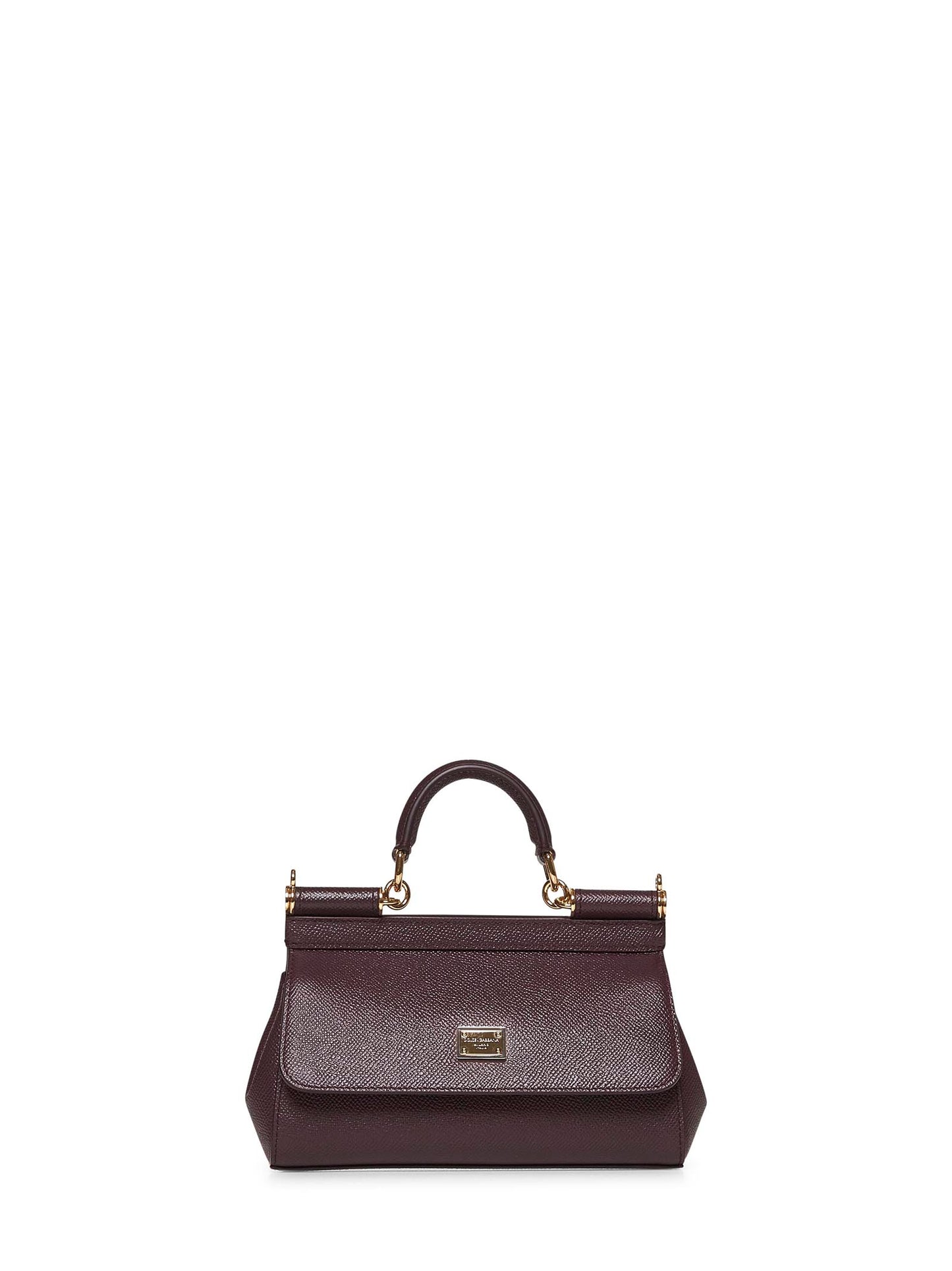 Burgundy small Sicily handbag
