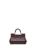Burgundy small Sicily handbag