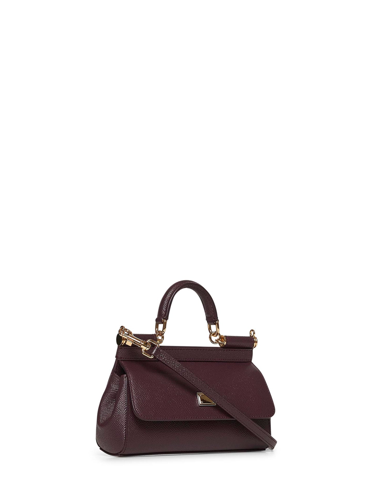 Burgundy small Sicily handbag