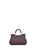 Burgundy small Sicily handbag