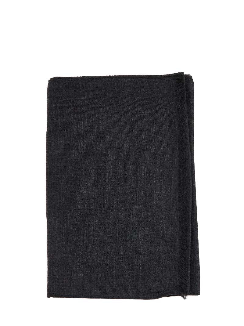 Black cashmere scarf