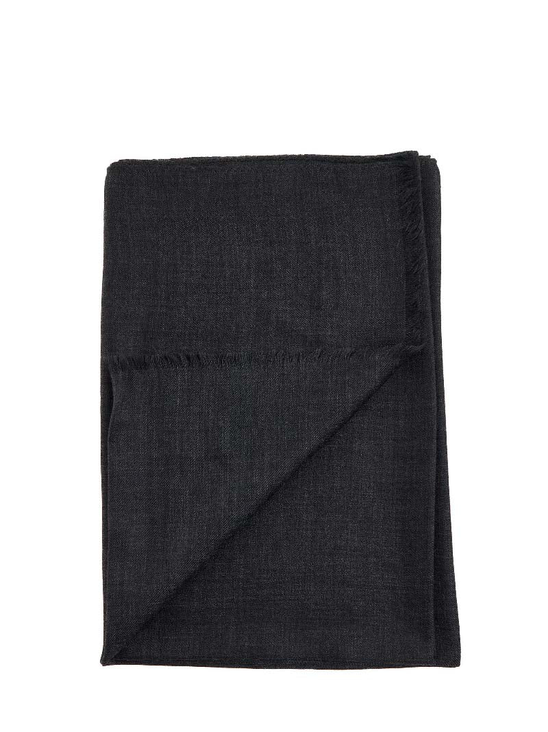 Black cashmere scarf