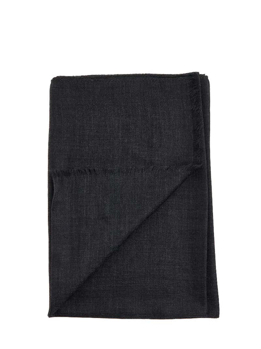 Black cashmere scarf