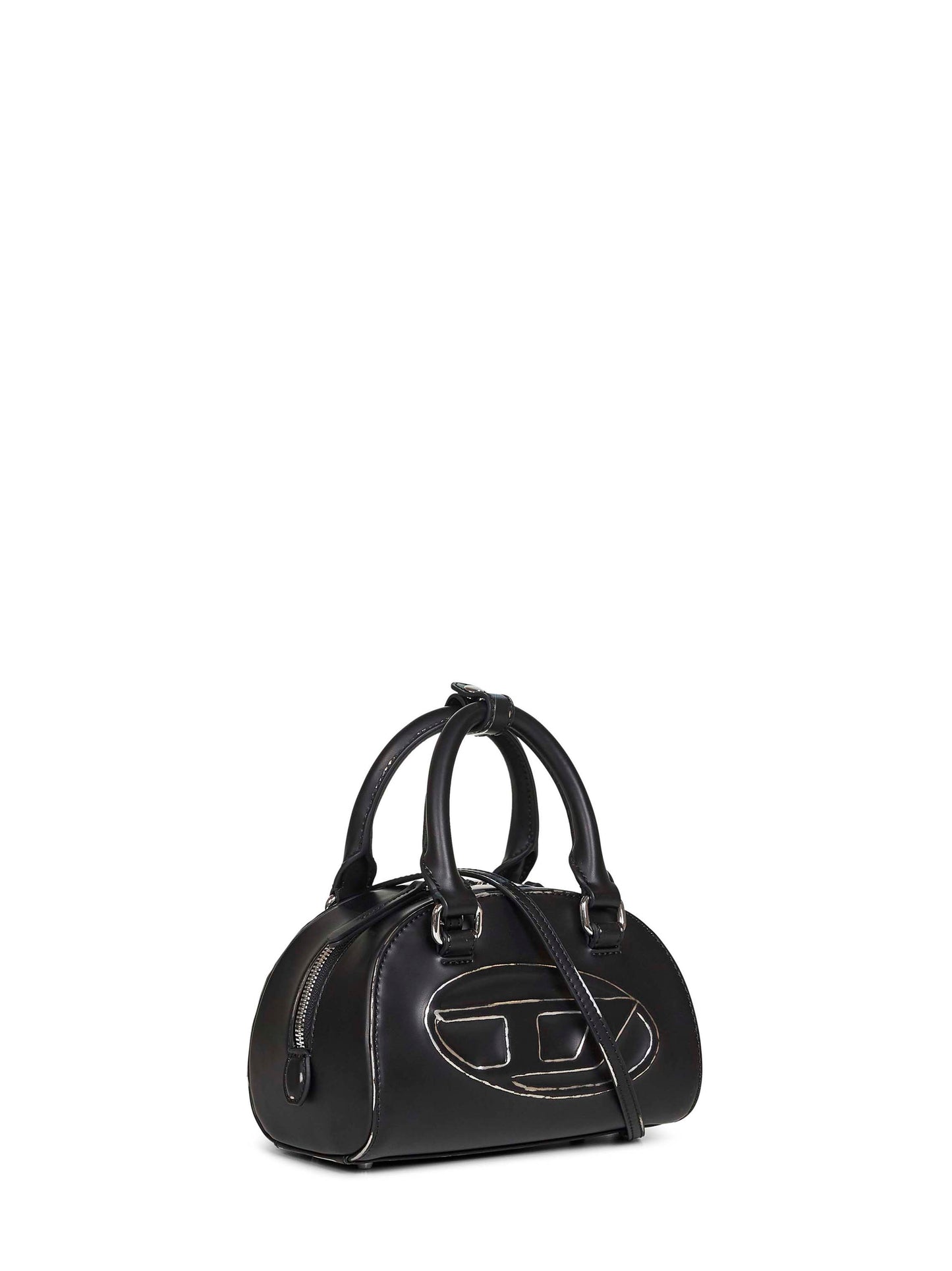 Black 1DR Dome Crossbody mini bowling bag
